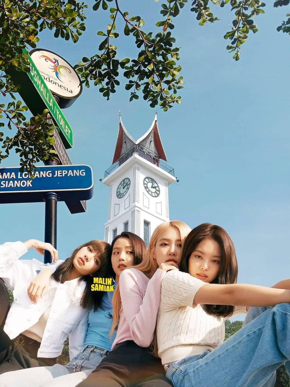 6 Potret editan foto Jennie Blackpink di Bukittinggi, kocak abis