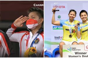 Aksi Apriyani beri perhatian pada Greysia Polii ini dipuji warganet