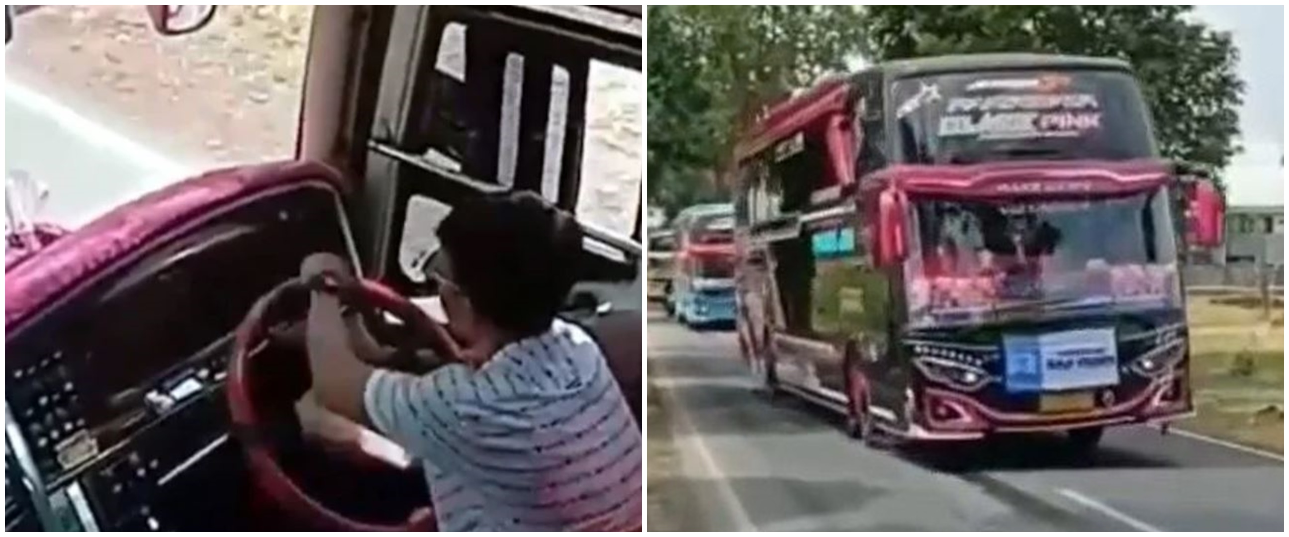 Viral video bus lakukan atraksi oleng, sopirnya langsung dipecat