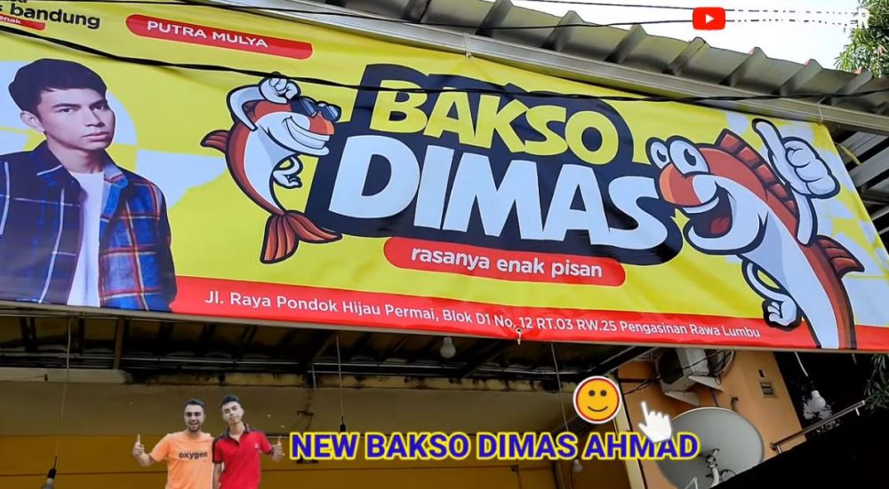 9 Potret terbaru usaha bakso Dimas Ahmad, dari gerobak hingga ada ruko