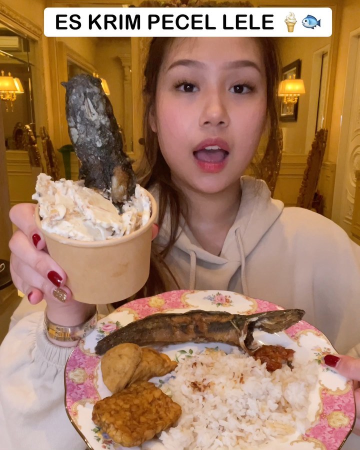 11 Kreasi es krim nyeleneh ala Sisca Kohl, ada rasa pecel lele