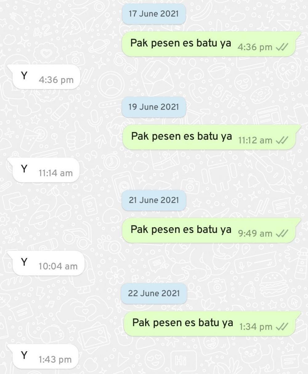 11 Chat lucu anak kos dan pemilik warung langganan, bikin nyengir