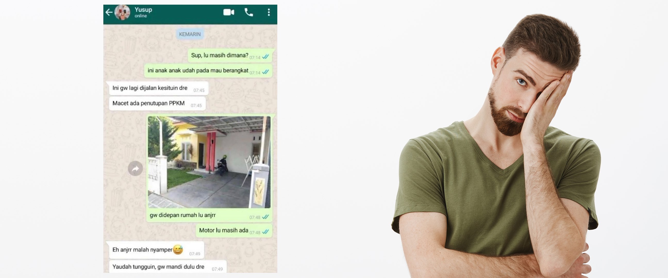 11 Chat lucu temen gagal bohong ini bikin susah nahan tawa