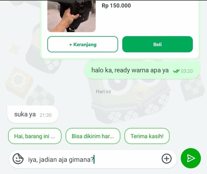 11 Chat lucu bertanya ke penjual ini endingnya bikin geregetan