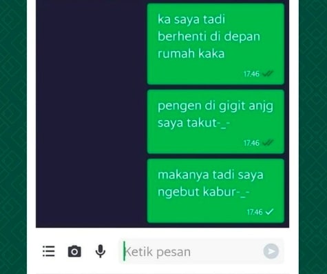 11 Chat lucu pemberitahuan dari driver ojek online ini kocak pol