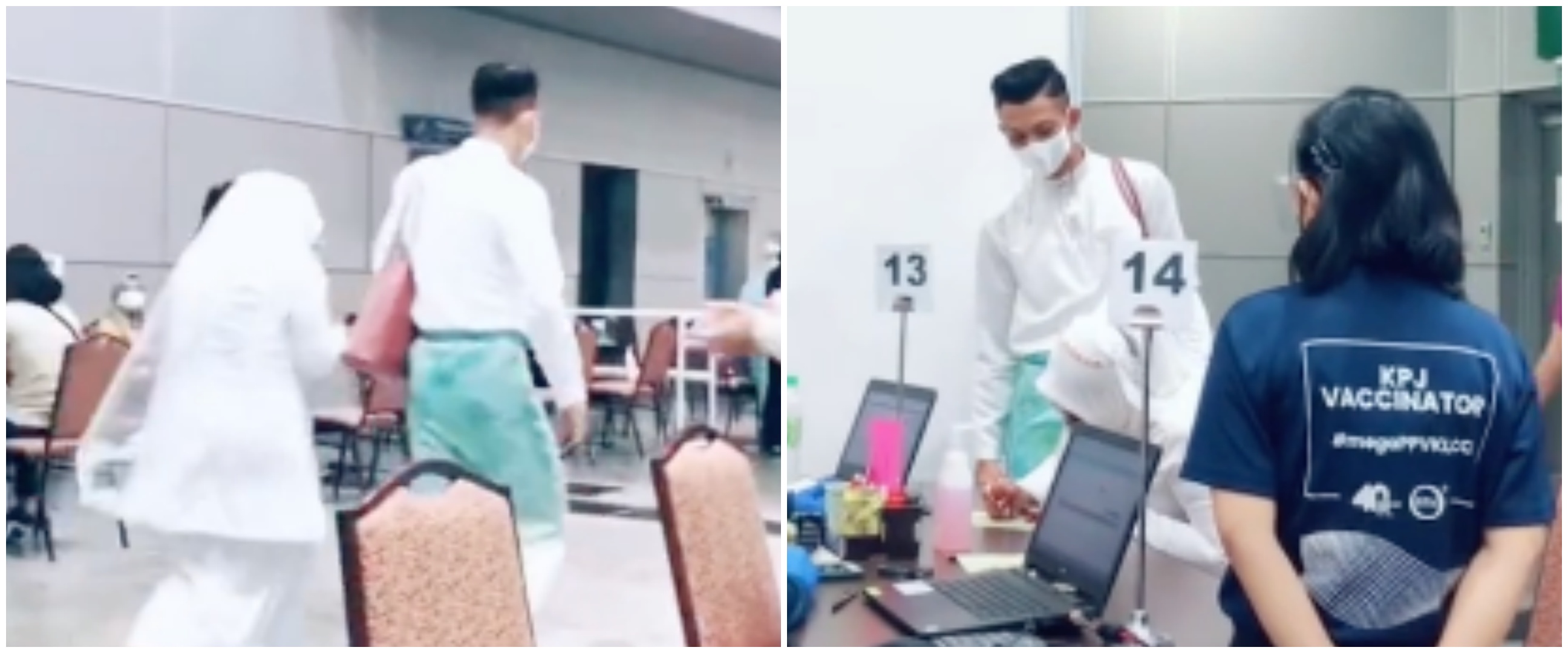 Aksi pasangan pengantin vaksin sebelum menikah, penampilannya disorot