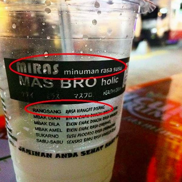 9 Singkatan lucu di kemasan makanan ini bikin mikir ke mana-mana