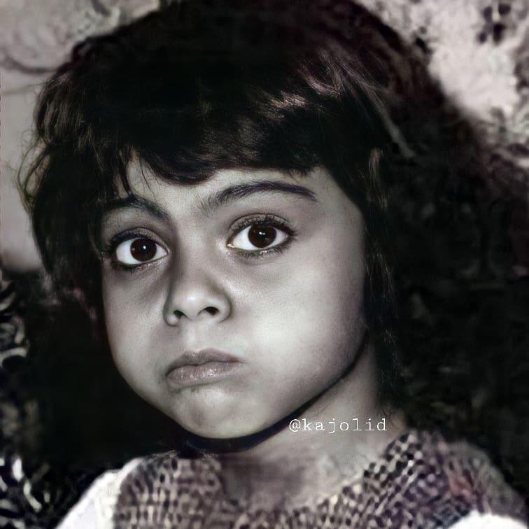 9 Potret masa kecil Kajol, gaya rambutnya curi perhatian