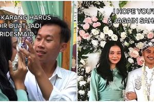 Wanita ini jadi bridesmaid di pernikahan mantan, aksinya jadi sorotan