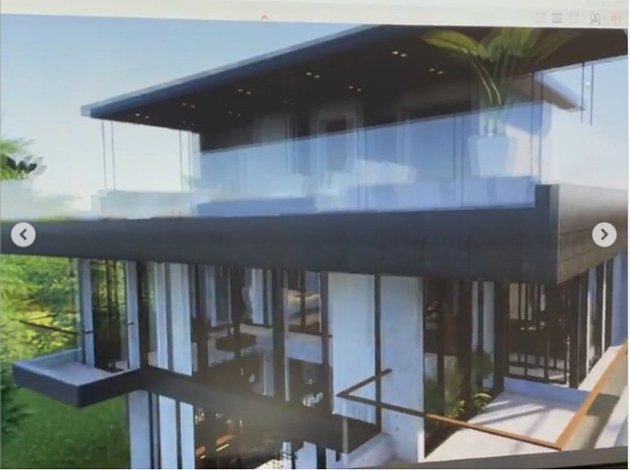 11 Potret desain rumah baru Jessica Iskandar, tropis modern 3 lantai