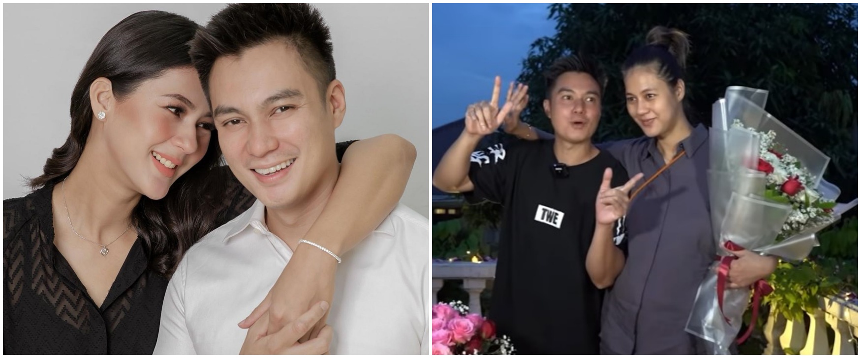9 Momen Baim Wong beri kejutan untuk Paula, hiasi rooftop dengan bunga