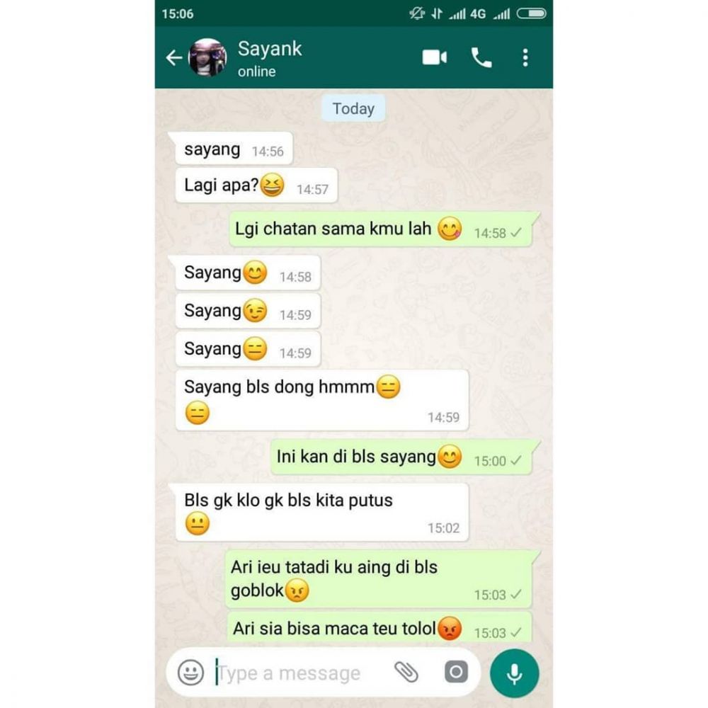 11 Chat lucu pacar nggak nyambung ini bikin naik darah
