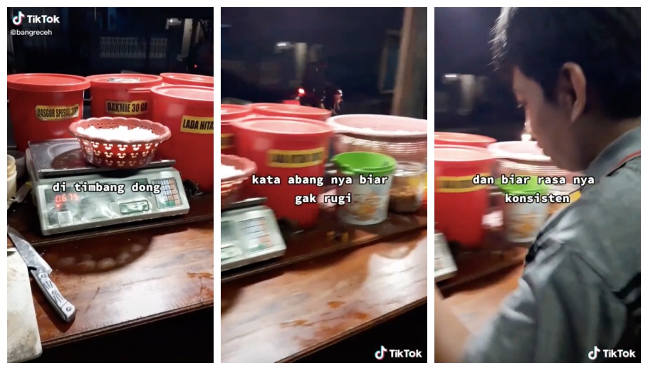 Penjual nasgor timbang nasi sebelum dimasak, alasannya tak terduga