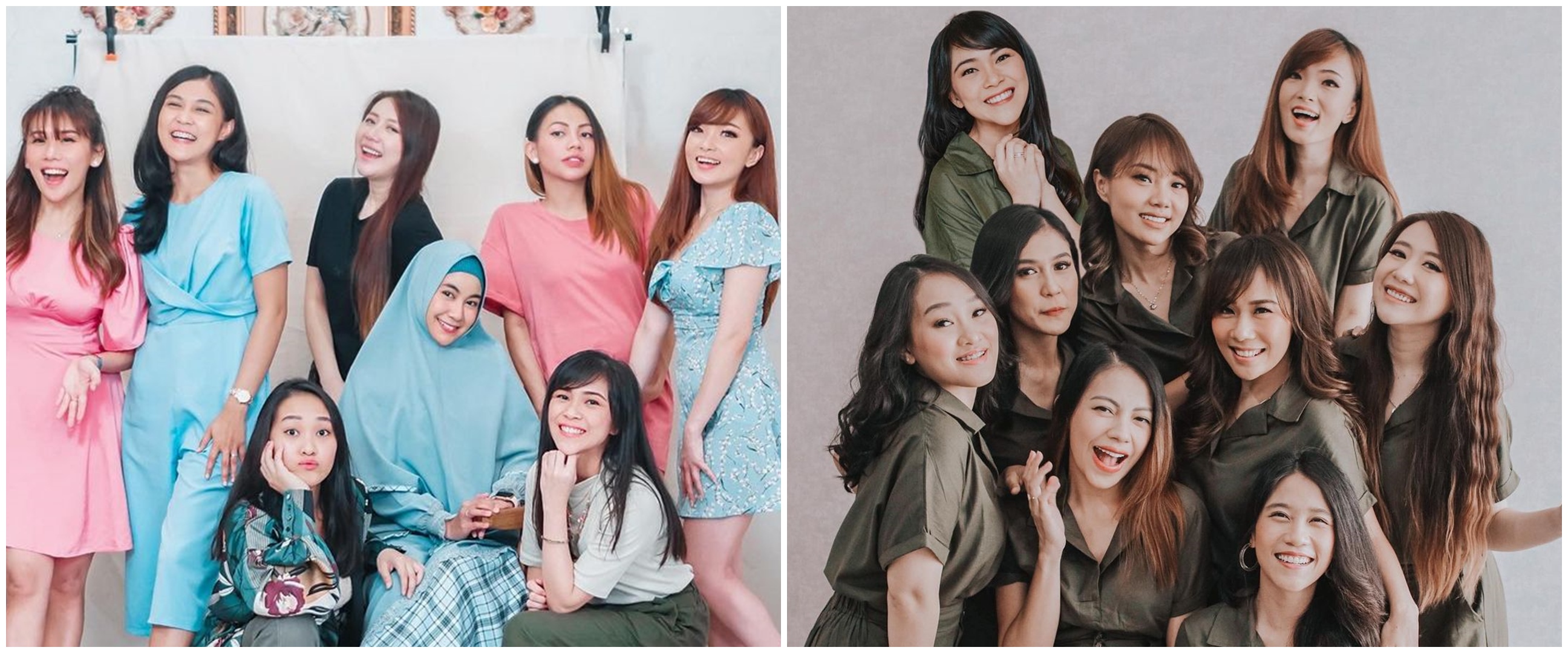 Potret tanpa makeup 9 eks personel Cherrybelle, tetap memesona