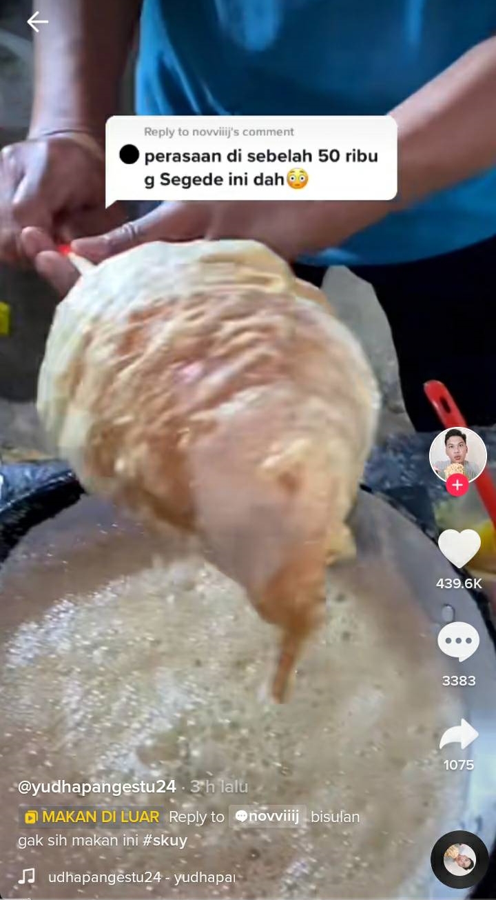 Telur gulung seharga Rp 100 ribu ini ukurannya bikin takjub