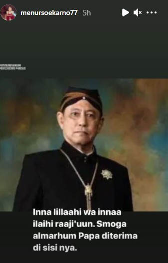 Kabar duka, Raja Mangkunegara IX meninggal dunia di Jakarta