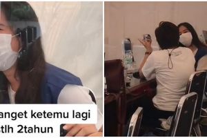 Viral pria dilayani vaksin oleh mantan pacar, endingnya bikin nyesek