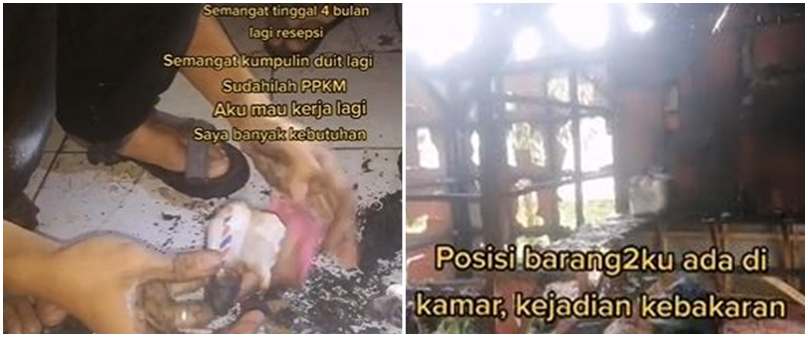 Curhat pilu wanita kehilangan tabungan nikah, ludes terbakar