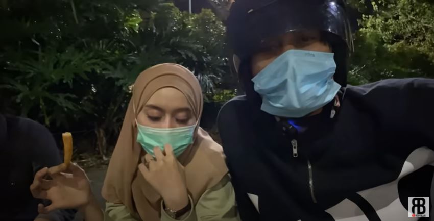 7 Momen Lesty-Billar kulineran di pinggir jalan, romantis