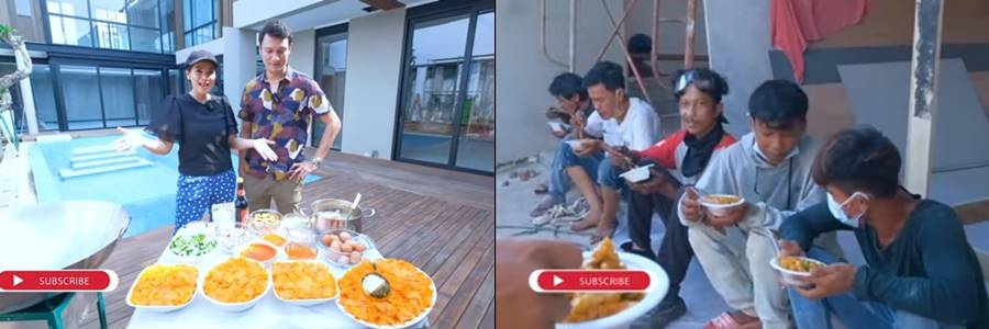 Momen 7 seleb masak untuk karyawan, ada yang habis Rp 1 juta