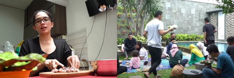 Momen 7 seleb masak untuk karyawan, ada yang habis Rp 1 juta