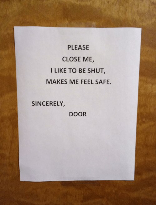 11 Peringatan lucu harap tutup pintu ini endingnya kocak