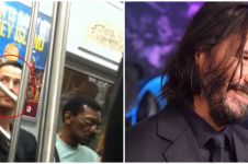 Viral video lawas Keanu Reeves di kereta, aksinya tuai pujian