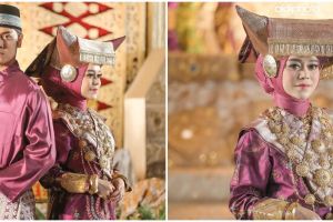 9 Potret detail penampilan Lesty Kejora saat Malam Bainai, anggun