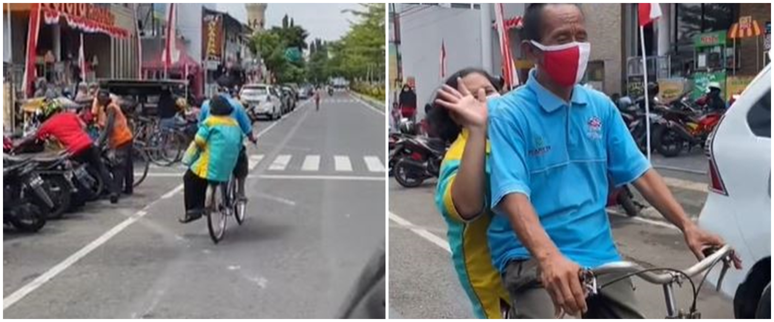 Kisah suami antar jemput istri pakai sepeda selama 28 tahun, salut