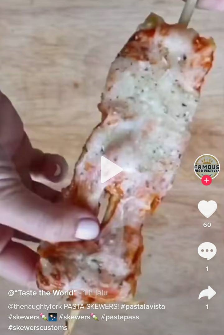 9 Kreasi pasta yang viral di TikTok, terbaru sate pasta