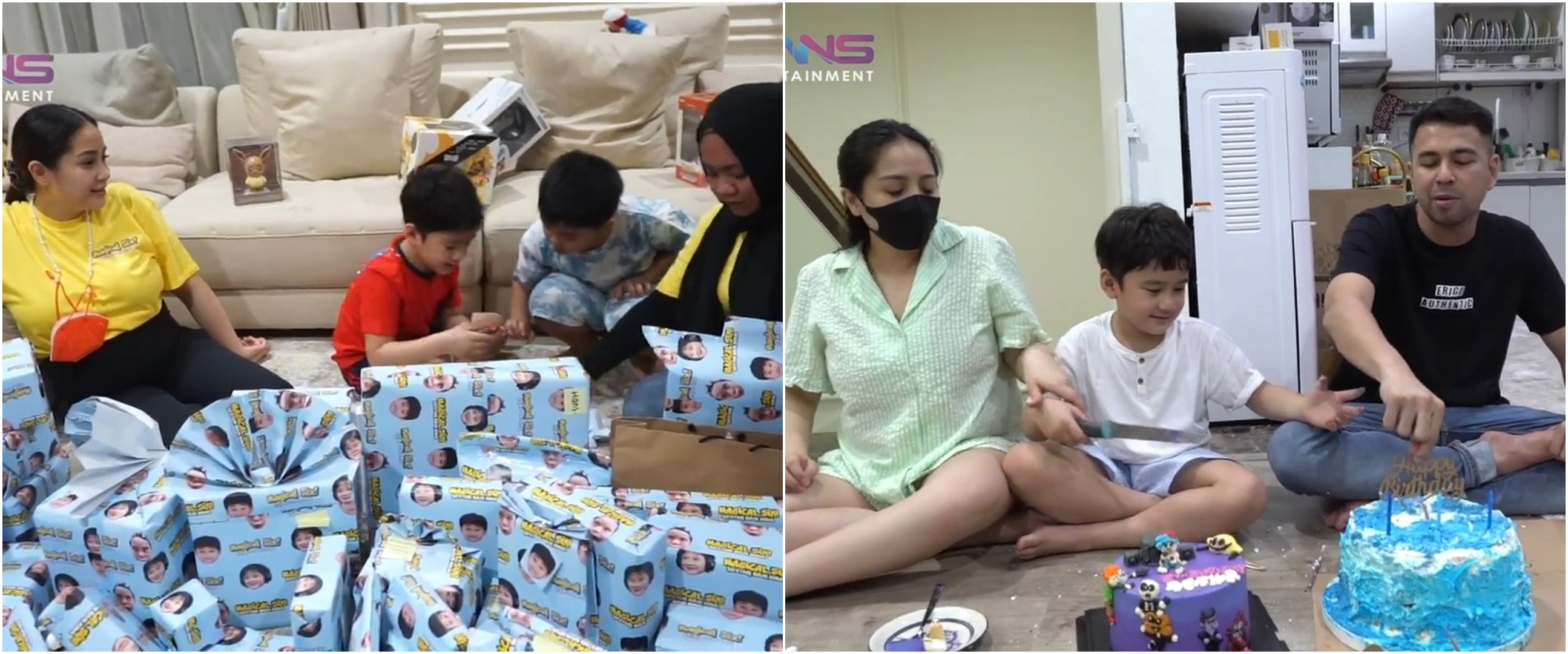 7 Kado ulang tahun ke-6 Rafathar, ada uang satu gepok 100 dollar AS