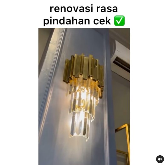 Didekorasi ulang, ini 11 potret rumah Ria Ricis yang bernuansa gold