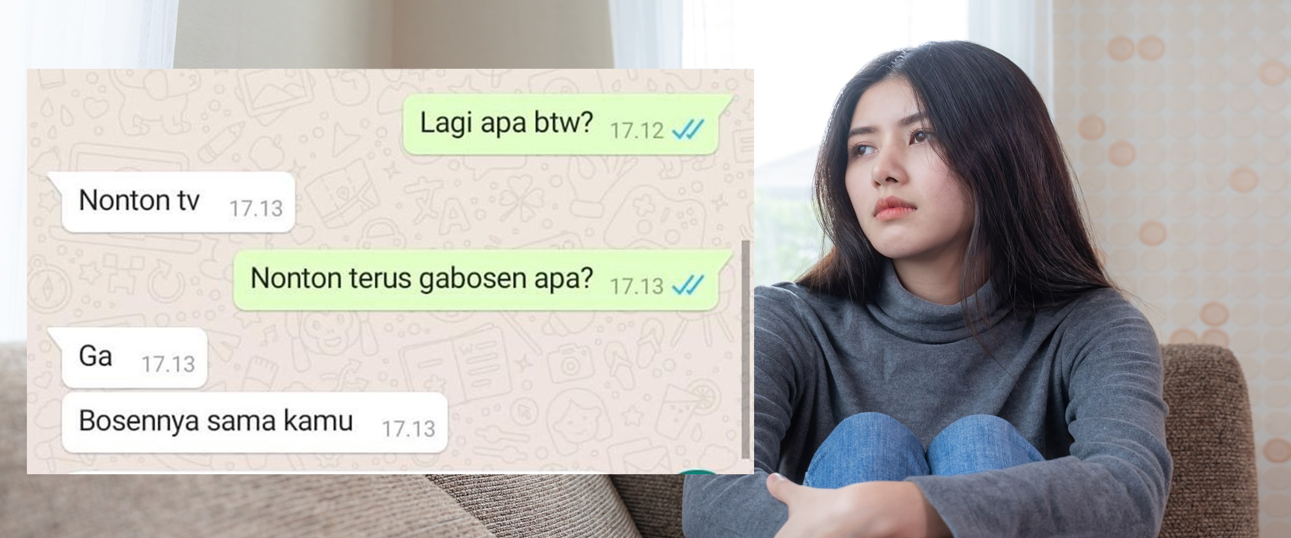 11 Chat lucu nanya lagi apa ini endingnya menohok abis