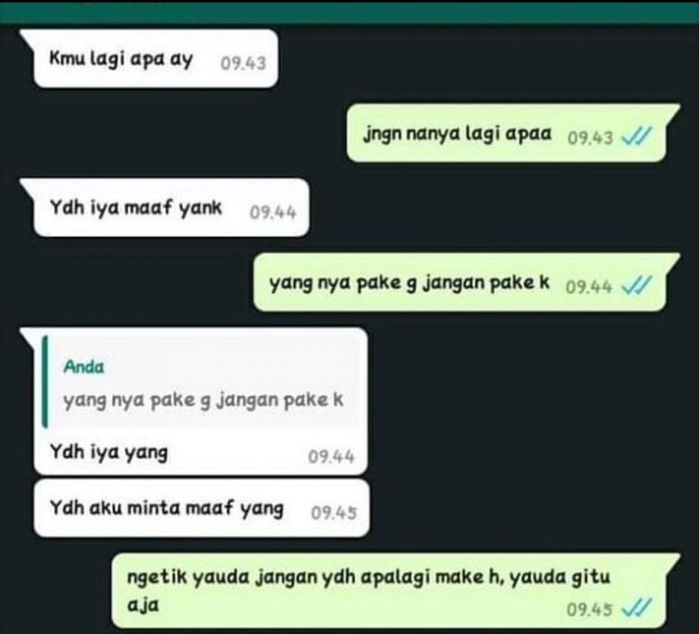 11 Chat lucu nanya lagi apa ini endingnya menohok abis