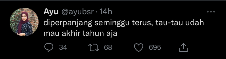 9 Cuitan lucu PPKM diperpanjang lagi ini bikin senyum tipis