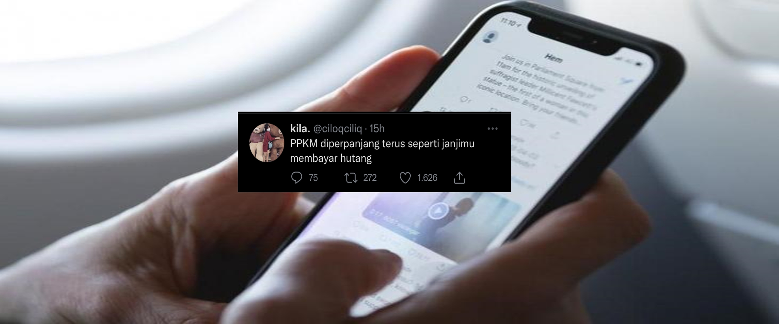 9 Cuitan lucu PPKM diperpanjang lagi ini bikin senyum tipis