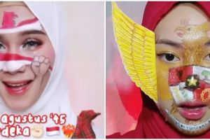 9 Kreasi makeup HUT RI ke-76 ala warganet ini bikin takjub