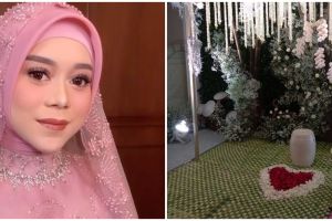 9 Potret dekorasi siraman dan pengajian Lesty Kejora, bak taman bunga