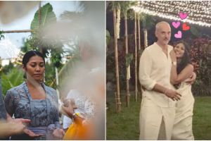 9 Momen ultah pernikahan Anggun C Sasmi ke-3, jalani melukat di Bali