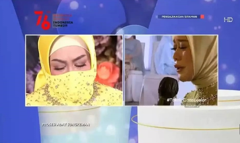 9 Momen sungkeman dan prosesi adat Lesty Kejora, diwarnai tangis haru