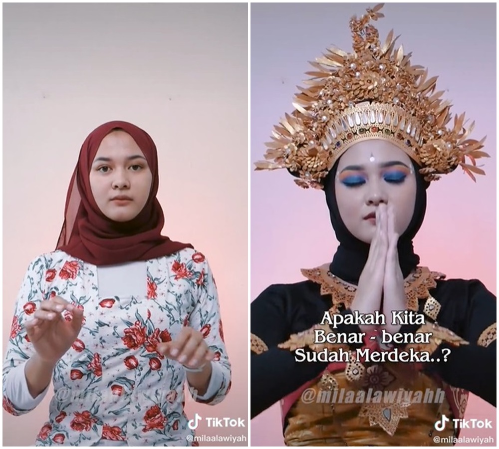 Aksi wanita bikin video soal kondisi Indonesia, bikin tertohok