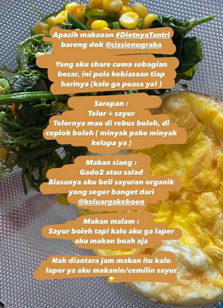 7 Tips diet Tantri Kotak, ampuh bikin turun 8 kg dalam sebulan