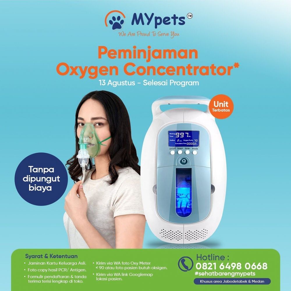 Mypets Group gelar program sosial peminjaman alat oksigen concentrator