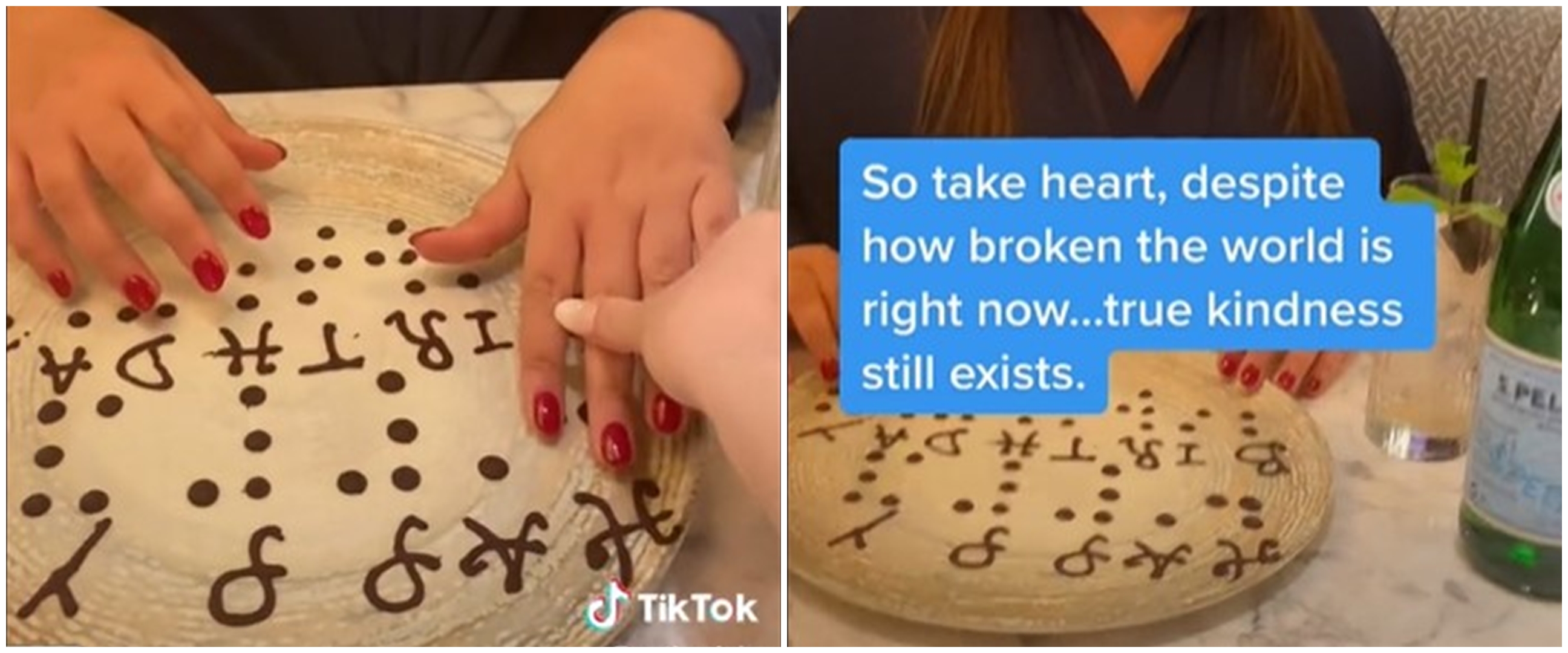 Restoran ini bikin tulisan braille dari cokelat untuk tunanetra, keren