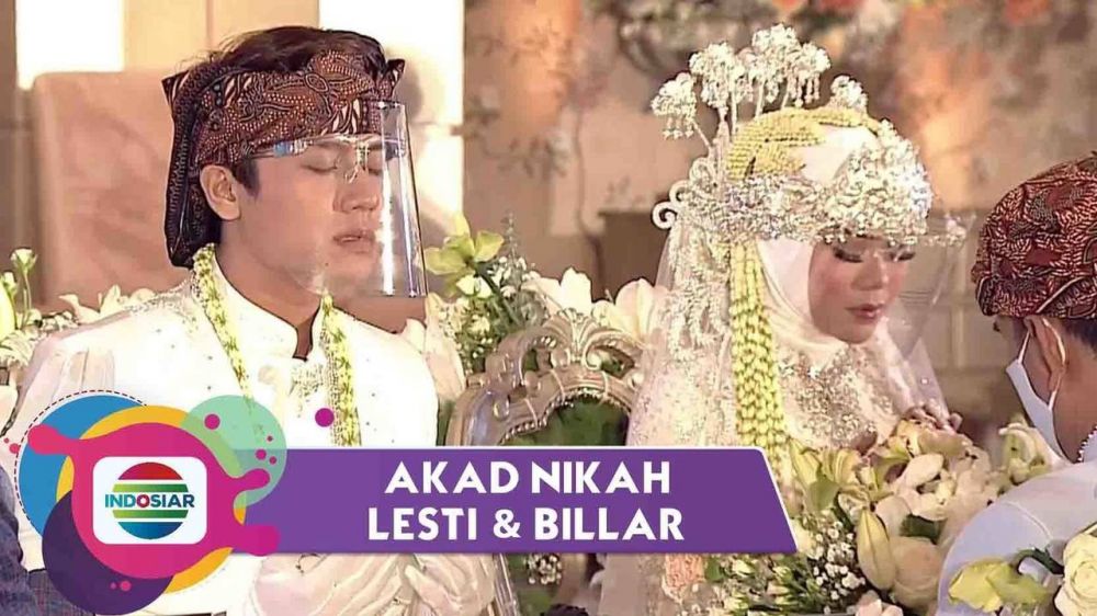 5 Detail baju akad nikah Rizky Billar, penuh makna