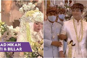 5 Detail baju akad nikah Rizky Billar, penuh makna