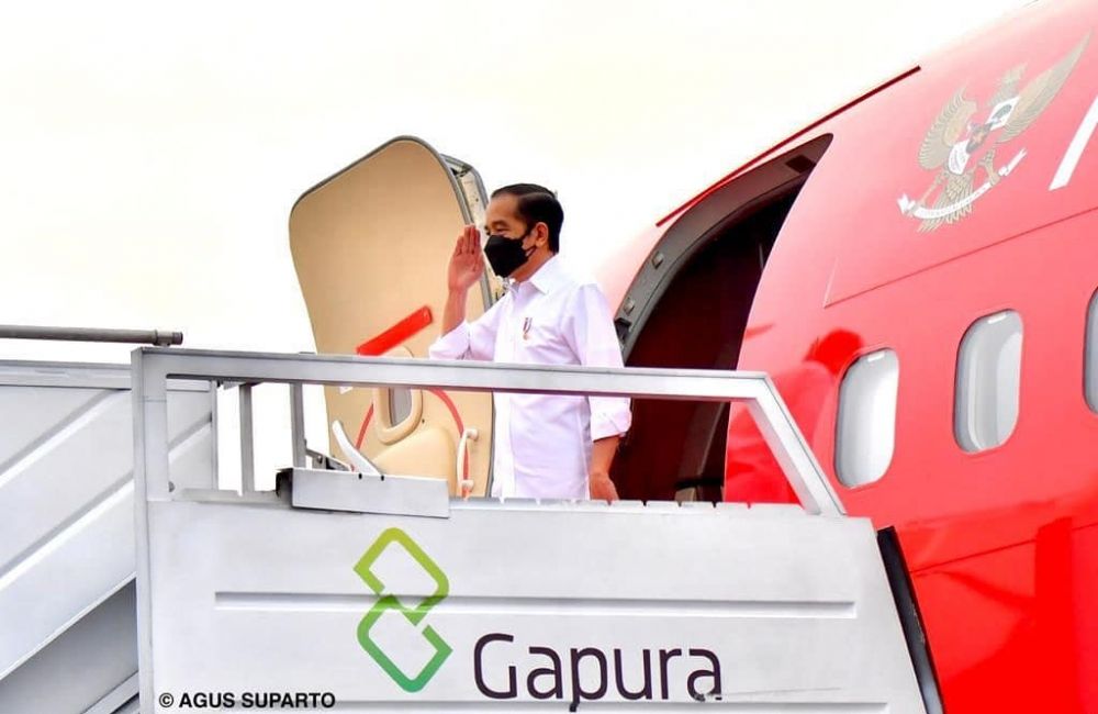 Perdana, Jokowi kunjungan kerja pakai pesawat kepresidenan merah putih