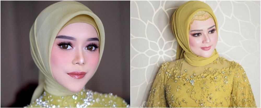 Berwarna mirip, ini 7 potret beda kebaya siraman Lesty & Cut Meyriska