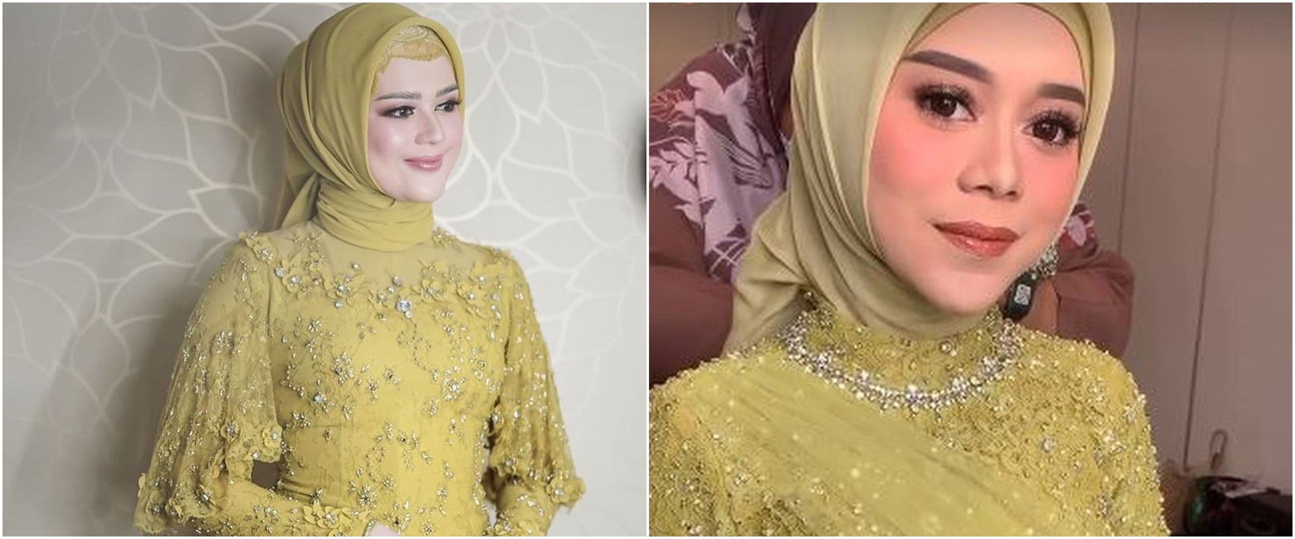 Berwarna mirip, ini 7 potret beda kebaya siraman Lesty & Cut Meyriska