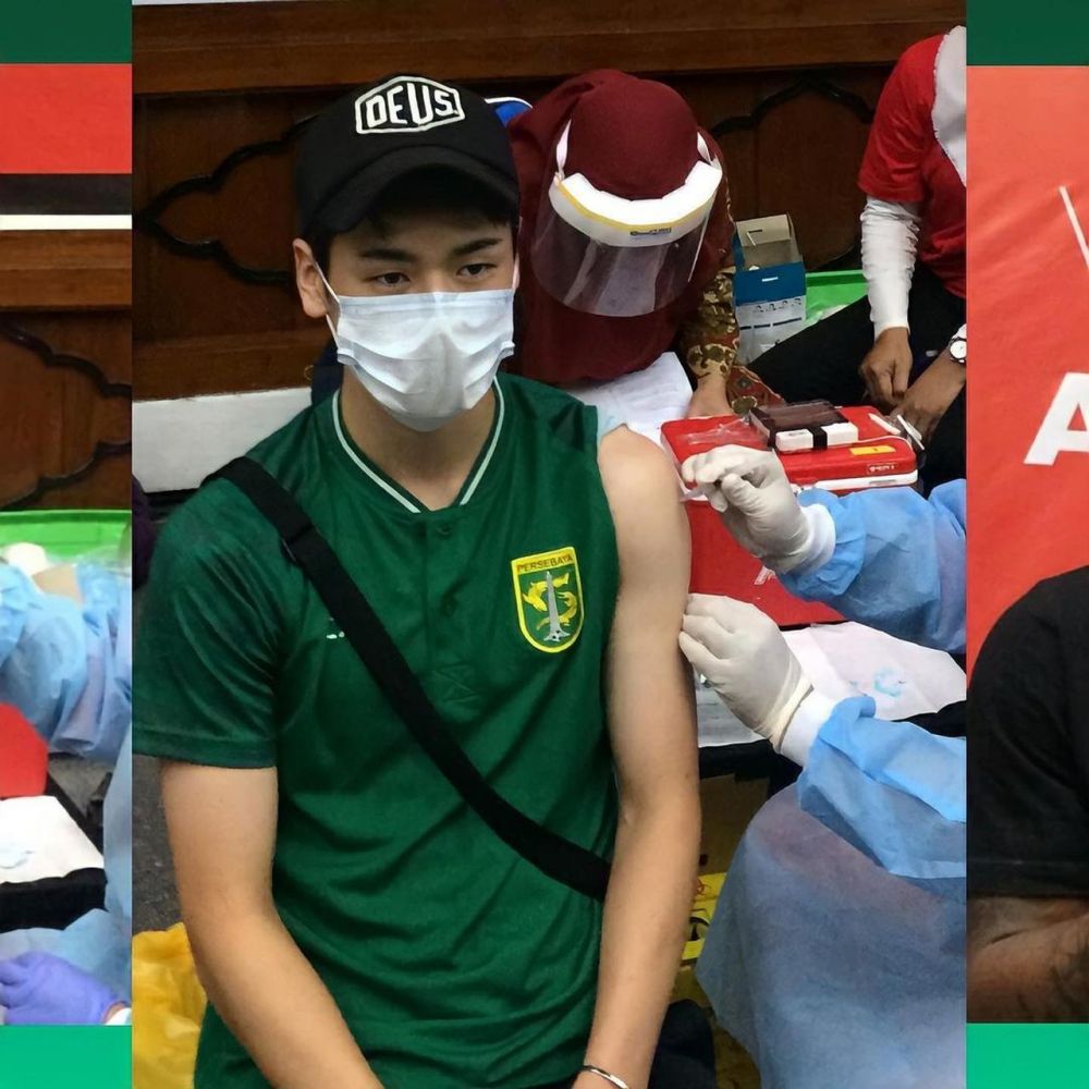 5 Potret pemain asing Persebaya saat vaksin, siap maju BRI Liga 1 2021